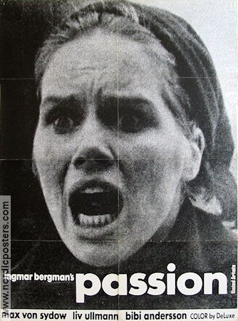 En passion 1969 poster Liv Ullmann Bibi Andersson Max von Sydow Erland Josephson Erik Hell Ingmar Bergman