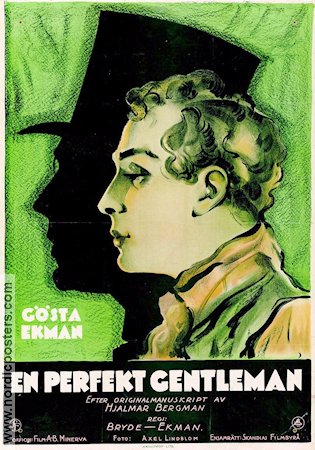 En perfekt gentleman 1927 poster Gösta Ekman