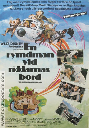 En rymdman vid riddarnas bord 1979 poster Dennis Dugan Jim Dale Ron Moody Russ Mayberry Rymdskepp