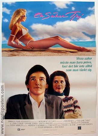 En säker tjej 1985 poster John Cusack Daphne Zuniga Anthony Edwards Rob Reiner Strand