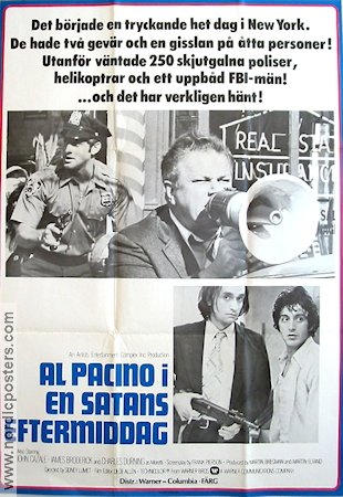 En satans eftermiddag 1975 poster Al Pacino John Cazale Penelope Allen Sidney Lumet