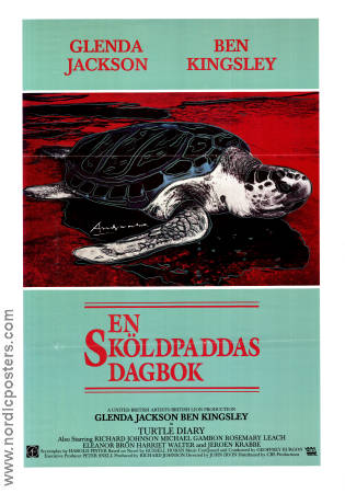 En sköldpaddas dagbok 1986 poster Glenda Jackson Ben Kingsley John Irvin