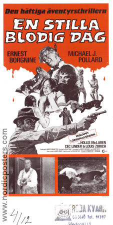 En stilla blodig dag 1974 poster Ernest Borgnine Michael J Pollard Hollis McLaren John Trent Filmen från: Canada