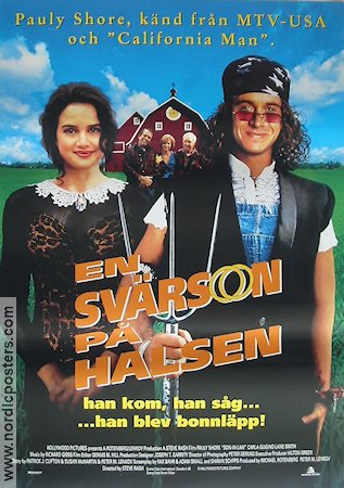 En svärson på halsen 1993 poster Pauly Shore Carla Gugino Lane Smith Steve Rash