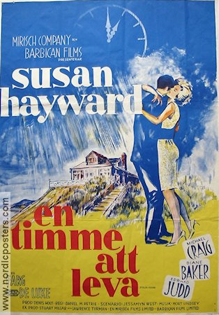En timme att leva 1964 poster Susan Hayward Klockor