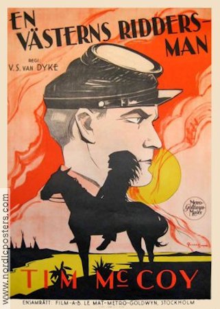 En västerns riddersman 1926 poster Tim McCoy