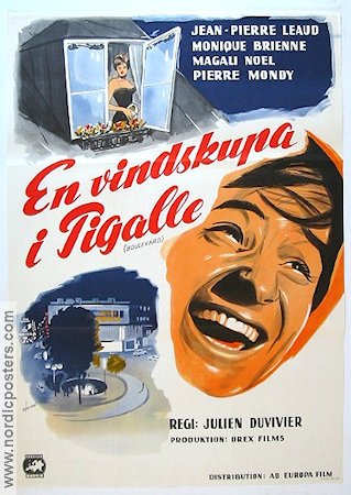 En vindskupa i Pigalle 1962 poster Julie Dunvier