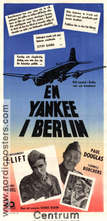 En yankee i Berlin 1950 poster Montgomery Clift Paul Douglas George Seaton