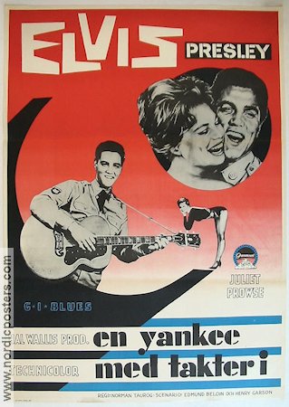 En Yankee med takter i 1960 poster Elvis Presley Juliet Prowse Robert Ivers Norman Taurog Musikaler