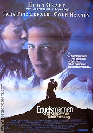 Engelsmannen som gick uppför en kulle 1995 poster Hugh Grant Tara Fitzgerald Colm Meaney Christopher Monger