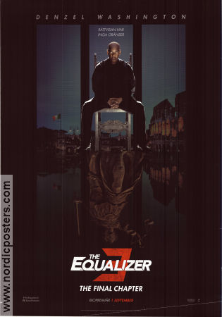 The Equalizer 3 2023 poster Denzel Washington Dakota Fanning Eugenio Mastrandrea Antoine Fuqua