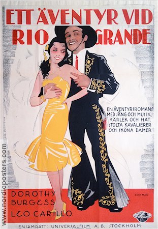Ett äventyr vid Rio Grande 1931 poster Dorothy Burgess Leo Carrillo