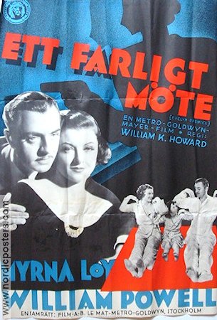 Ett farligt möte 1935 poster Myrna Loy William Powell