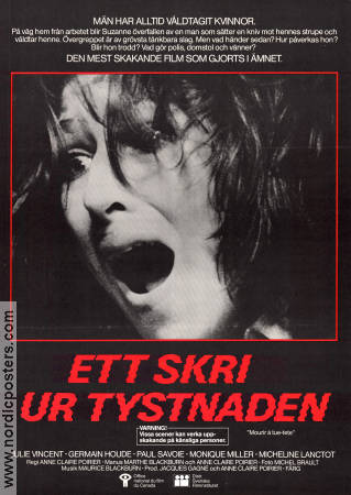 Ett skri ur tystnaden 1978 poster Julie Vincent Germain Houde Paul Savoie Anne Claire Poirier Filmen från: Canada