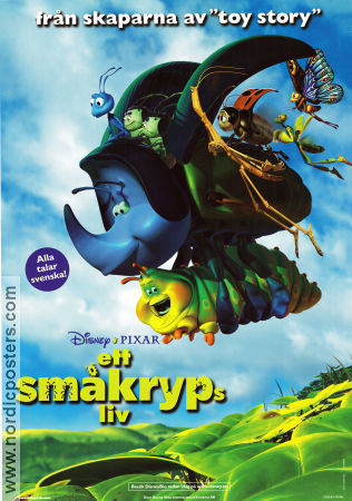 Ett småkryps liv 1998 poster Kevin Spacey John Lasseter Filmbolag: Pixar Insekter och spindlar