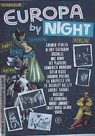 Europa By Night 1959 poster Carmen Sevilla Platters Alessandro Blasetti Rock och pop Dokumentärer