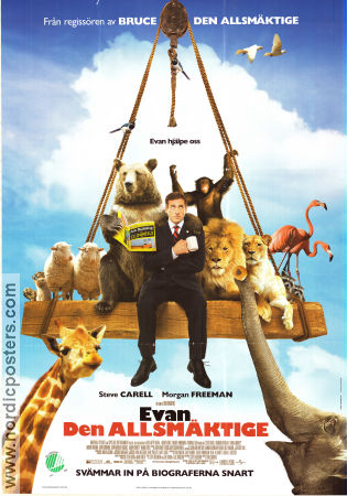 Evan den allsmäktige 2007 poster Steve Carell Morgan Freeman Lauren Graham Tom Shadyac