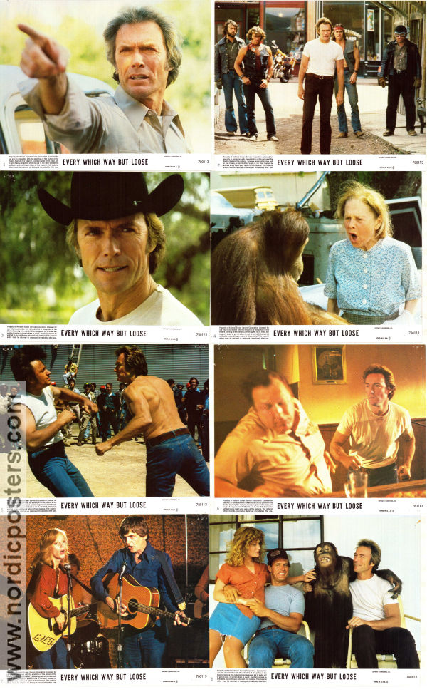 Every Which Way But Loose 1978 lobbykort Clint Eastwood Sondra Locke Geoffrey Lewis James Fargo