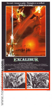Excalibur 1981 poster Nigel Terry Helen Mirren Nicholas Clay John Boorman