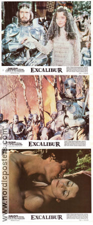 Excalibur 1981 lobbykort Nigel Terry Helen Mirren Nicholas Clay John Boorman