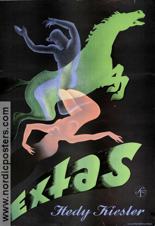 Extas 1933 poster Hedy Lamarr Aribert Mog Zvonimir Rogoz Gustav Machaty Filmen från: Austria