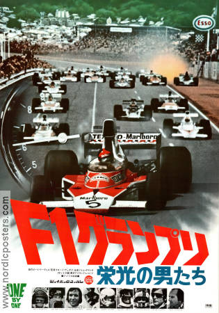 F1 One By One 1975 poster Claude Du Boc Dokumentärer Bilar och racing