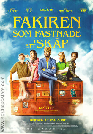 Fakiren som fastnade i ett skåp 2018 poster Dhanush Bérénice Bejo Erin Moriarty Ken Scott