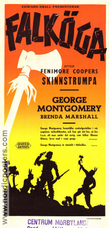 Falköga 1950 poster George Montgomery Phil Karlson