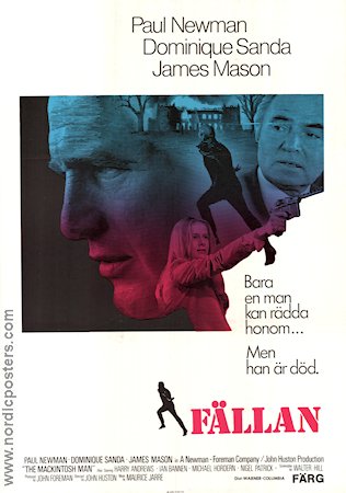 Fällan 1973 poster Paul Newman Dominique Sanda James Mason
