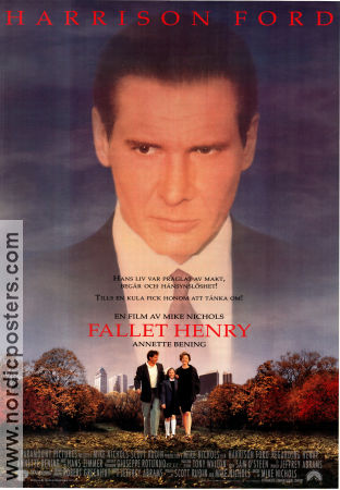 Fallet Henry 1991 poster Harrison Ford Annette Bening Michael Haley Mike Nichols
