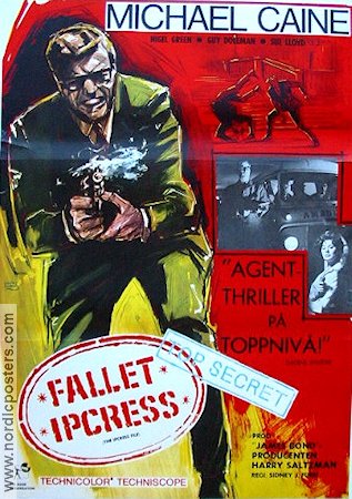 Fallet Ipcress 1965 poster Michael Caine Agenter