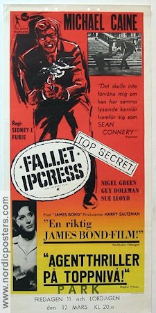 Fallet Ipcress 1965 poster Michael Caine Agenter