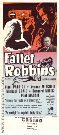 Fallet Robbins 1959 poster Nigel Patrick Yvonne Mitchell Michael Craig Basil Dearden