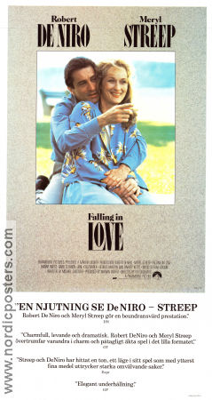 Falling in Love 1984 poster Robert De Niro Meryl Streep Harvey Keitel Ulu Grosbard Romantik