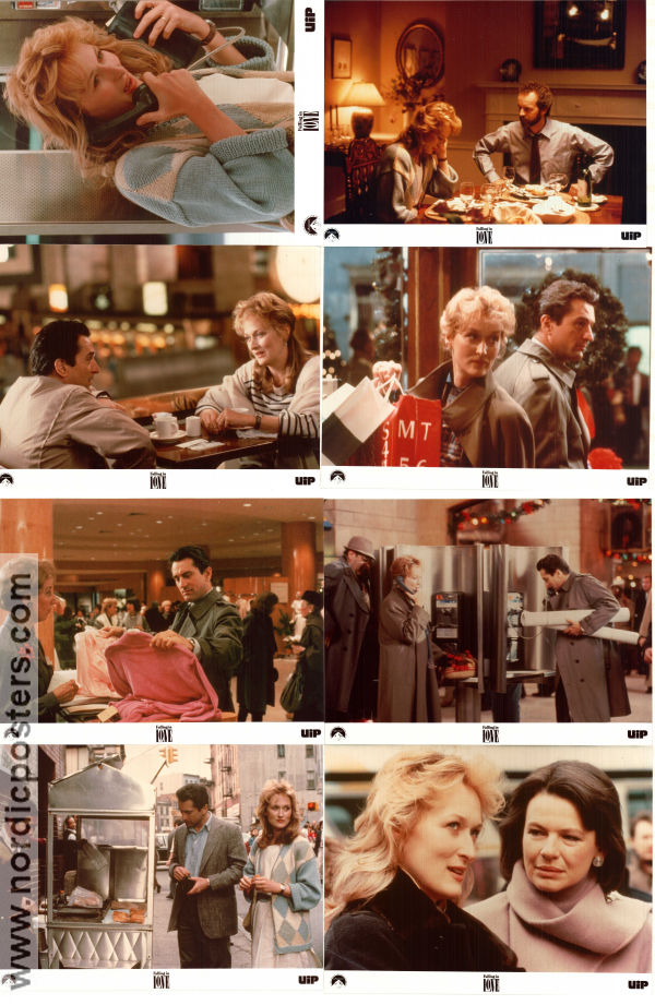 Falling in Love 1984 lobbykort Robert De Niro Meryl Streep Harvey Keitel Ulu Grosbard Romantik