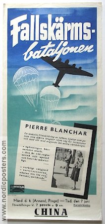 Fallskärmsbataljonen 1949 poster Pierre Blanchar