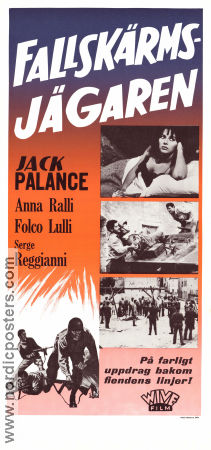 Fallskärmsjägaren 1962 poster Jack Palance Leopoldo Savone