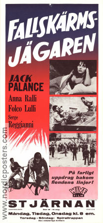 Fallskärmsjägaren 1962 poster Jack Palance Giovanna Ralli Serge Reggiani Leopoldo Savone