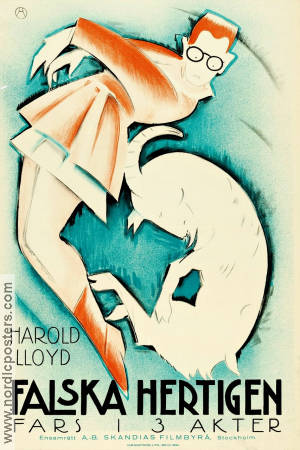 Falska hertigen 1921 poster Harold Lloyd Mildred Davis Fred C Newmeyer