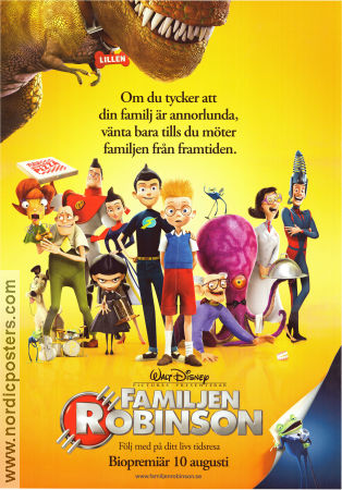 Familjen Robinson 2007 poster Daniel Hanse Stephen J Anderson Animerat Dinosaurier och drakar