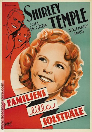 Familjens lilla solstråle 1935 poster Shirley Temple Joel McCrea