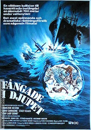 Fångade i djupet 1978 poster Charlton Heston David Carradine