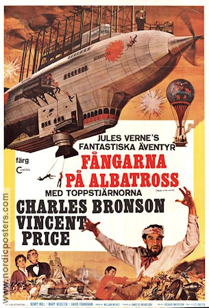 Fångarna på Albatross 1961 poster Charles Bronson Vincent Price William Witney Text: Jules Verne