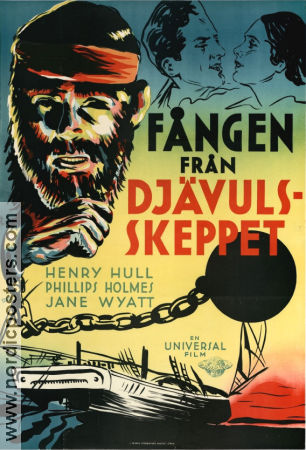 Fången från djävulsskeppet 1934 poster Henry Hull Phillips Holmes Stuart Walker