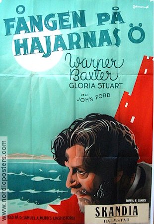 Fången på hajarnas ö 1936 poster Warner Baxter John Ford Eric Rohman art