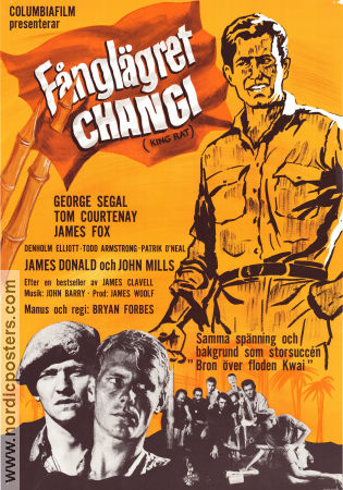 Fånglägret Changi 1965 poster George Segal Tom Courtenay Bryan Forbes