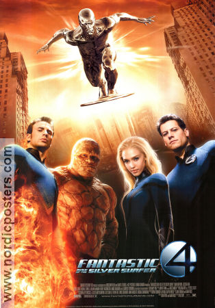 Fantastic 4: Rise of the Silver Surfer 2007 poster Ioan Gruffudd Jessica Alba Chris Evans Tim Story Hitta mer: Marvel