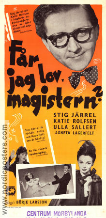 Får jag lov magistern! 1947 poster Stig Järrel Ulla Sallert Katie Rolfsen Börje Larsson Dans