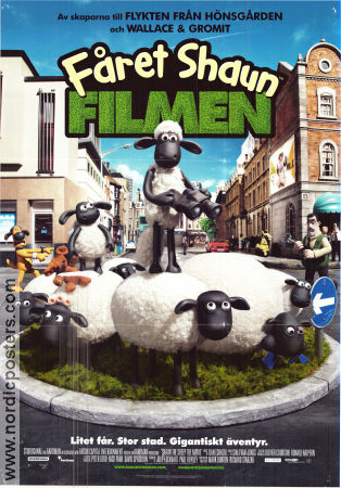 Fåret Shaun filmen 2015 poster Justin Fletcher Mark Burton Animerat Från TV