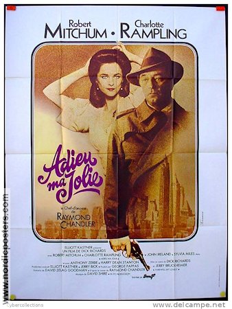 Farewell My Lovely 1975 poster Robert Mitchum Charlotte Rampling